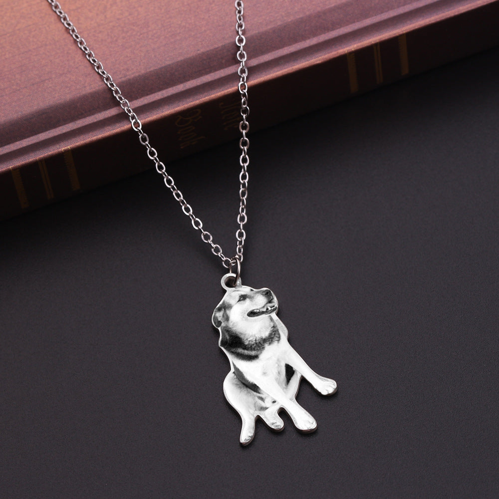 Custom Pet photo pendant souvenir necklace