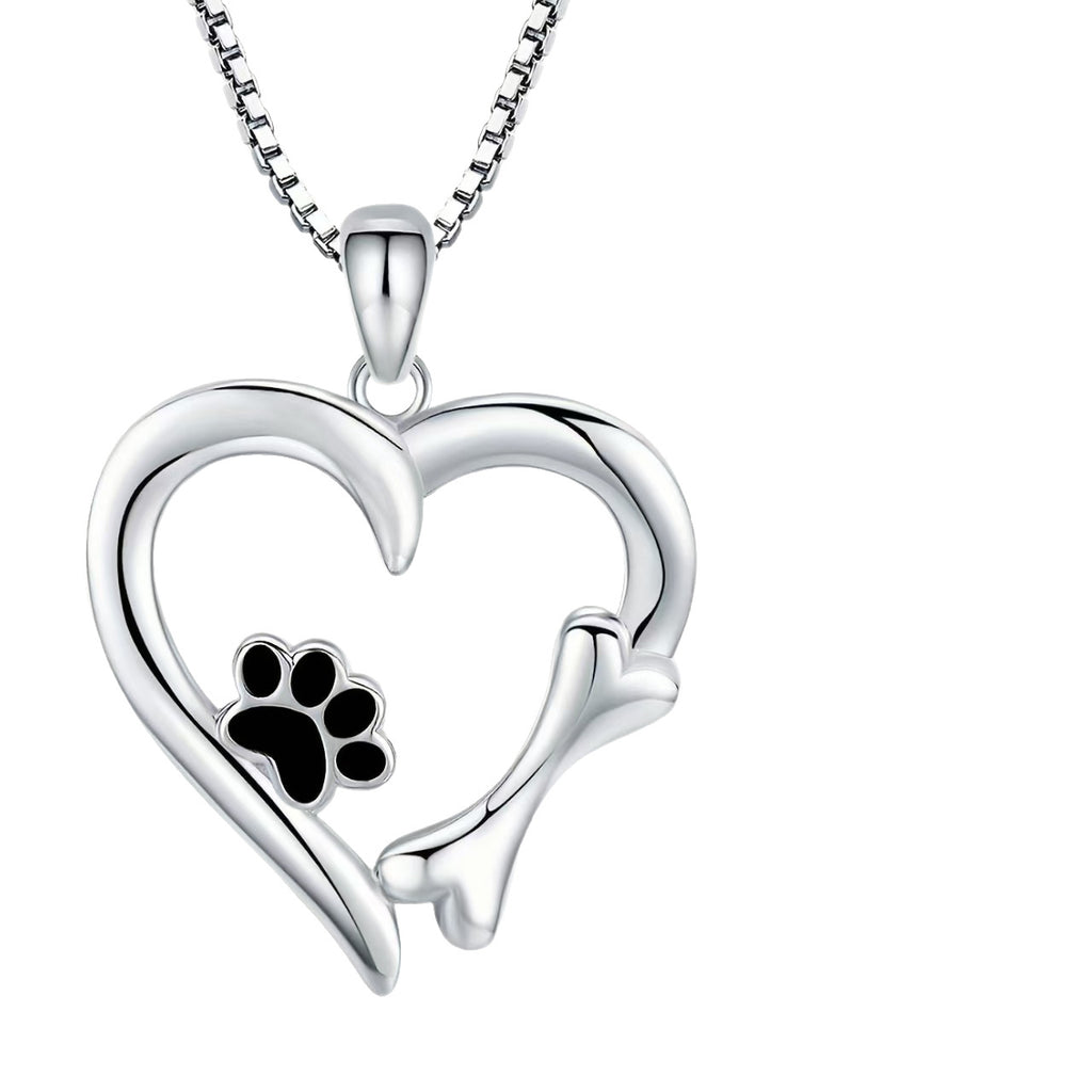 Simple Heart-Shaped Pendant Necklace For Pet Lovers