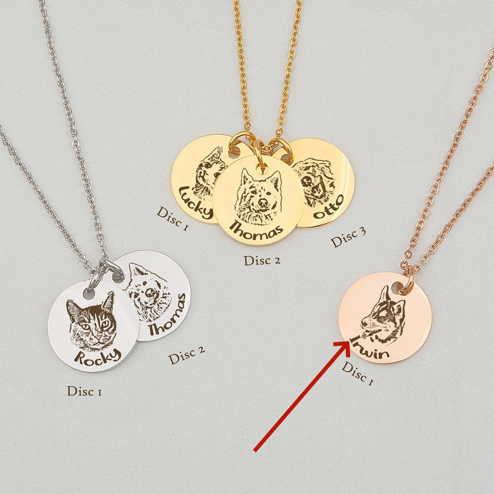 Pet Sketch DIY Carving Necklace