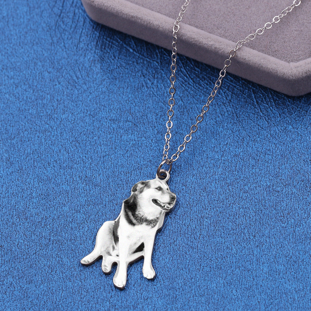 Custom Pet photo pendant souvenir necklace